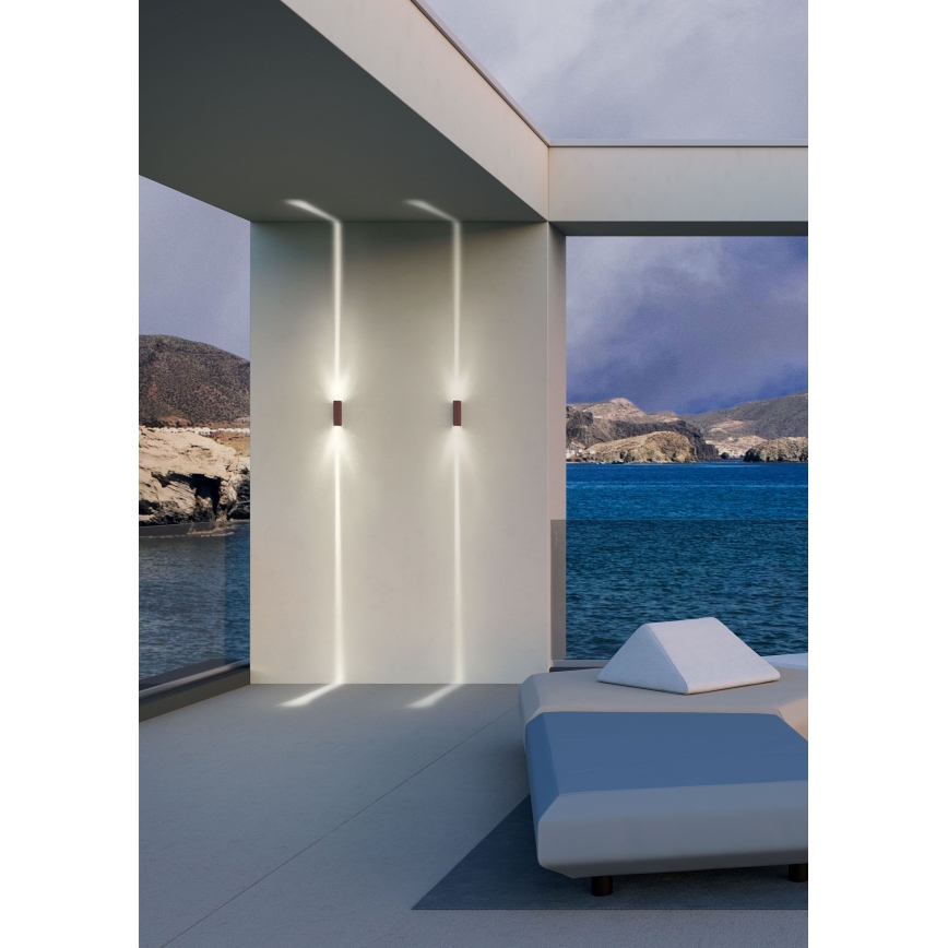 Redo 90424 - Applique a LED da esterno ACE LED/5,84W/230V 4000K IP54 marrone