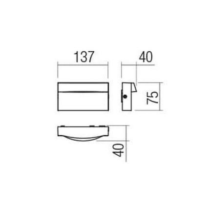 Redo 90425 - Applique a LED da esterno POLIFEMO LED/8W/230V IP65 bianco