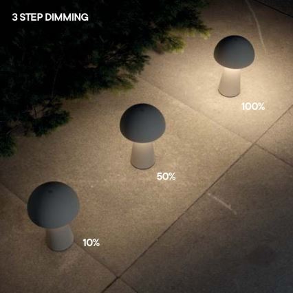 Redo 90439 - Lampada da esterno LED dimmerabile a sfioramento KIRA LED/4,7W/230V 2200 mAh IP44 nera