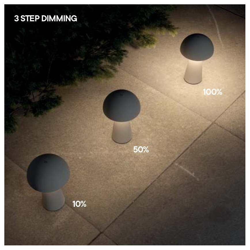 Redo 90439 - Lampada da esterno LED dimmerabile a sfioramento KIRA LED/4,7W/230V 2200 mAh IP44 nera