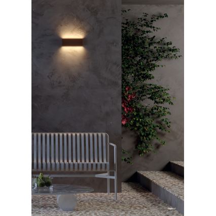 Redo 90453 - Applique da esterno a LED KLIPPE LED/24W/230V 3000K IP54 marrone