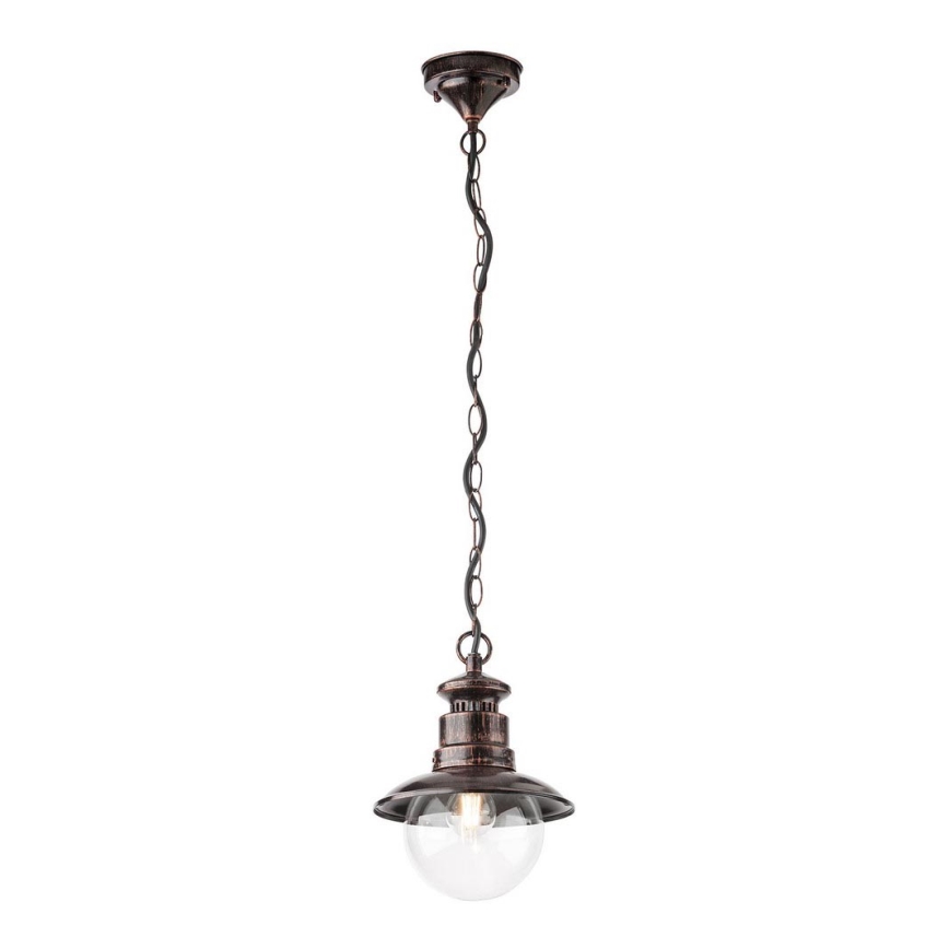 Redo 9046 - Lampadario a sospensione con catena da esterno SCOTT 1xE27/42W/230V IP44