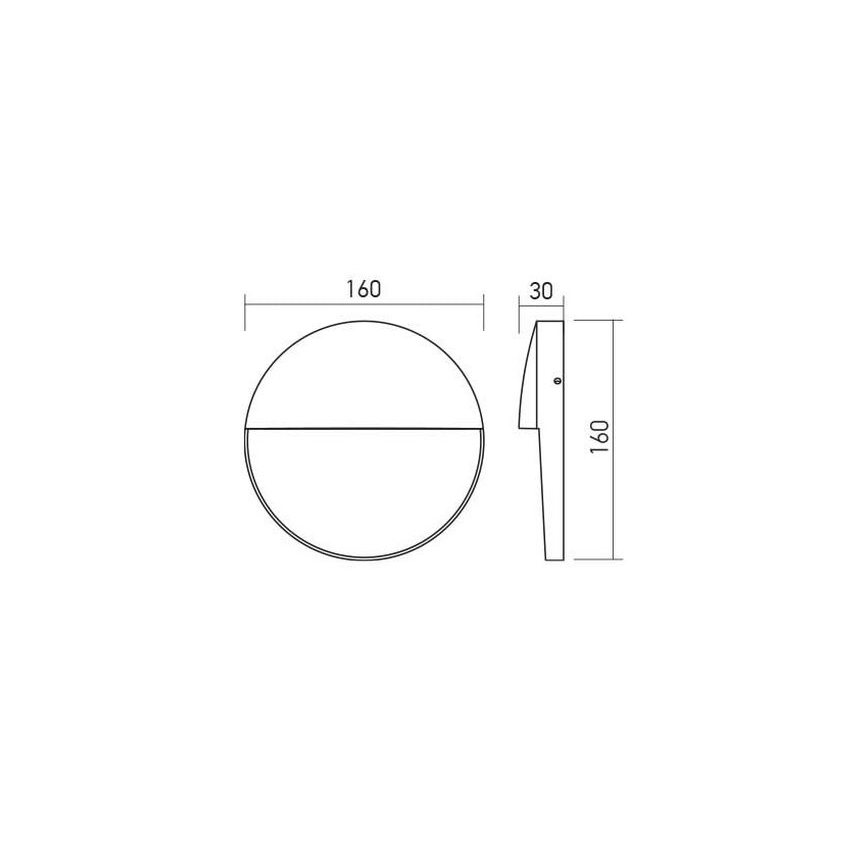 Redo 90476 - Applique a LED da esterno LANDER LED/6W/230V IP54 bianco