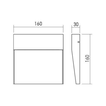 Redo 90478 - Applique a LED da esterno LANDER LED/6W/230V IP54 bianco