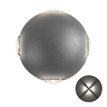 Redo 90500 - Applique a LED da esterno MILESTONE 4xLED/3W/230V IP54 antracite