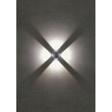Redo 90500 - Applique a LED da esterno MILESTONE 4xLED/3W/230V IP54 antracite