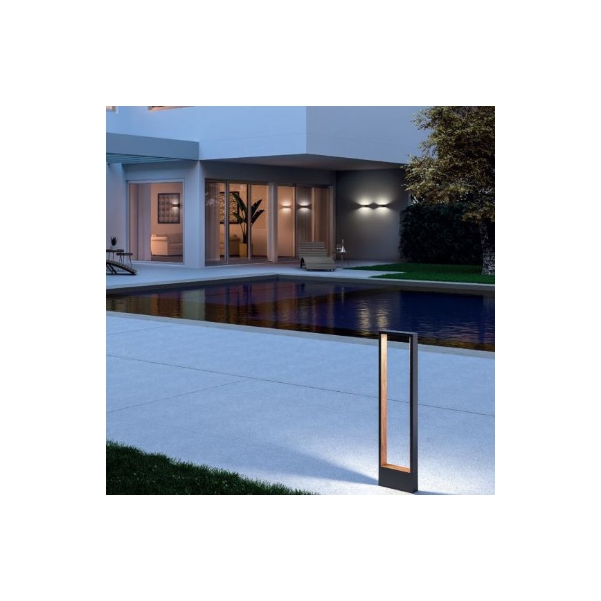 Redo 90509 - Lampada LED da esterno WALD LED/10W/230V IP65 antracite