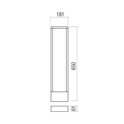 Redo 90509 - Lampada LED da esterno WALD LED/10W/230V IP65 antracite