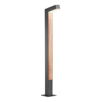 Redo 90512 - Lampada LED da esterno WOODY LED/10W/230V IP54 antracite