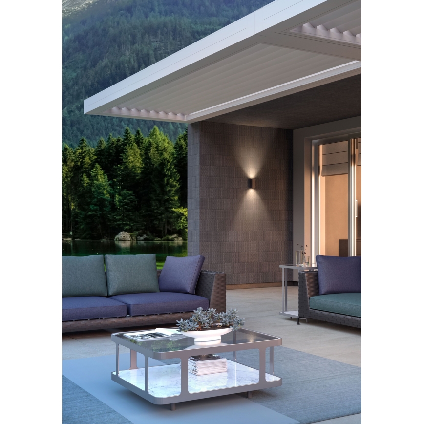 Redo 90531 - Applique a LED da esterno BRIO LED/10W/230V 3000K IP54 marrone