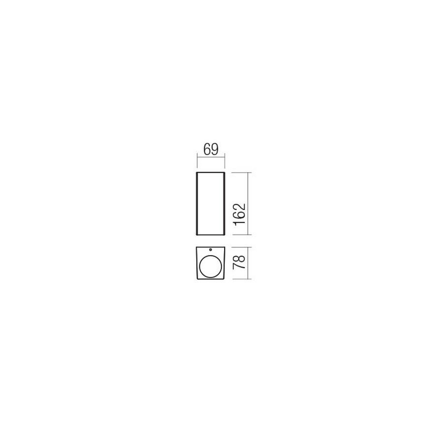 Redo 90531 - Applique a LED da esterno BRIO LED/10W/230V 3000K IP54 marrone