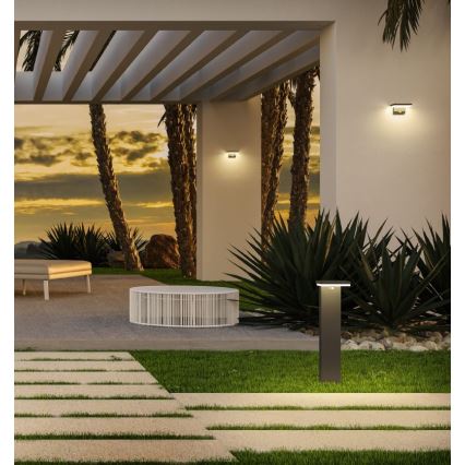 Redo 90535 - Applique a LED solare con sensore TAIYO LED/2W/3,7V 3000K IP54 antracite