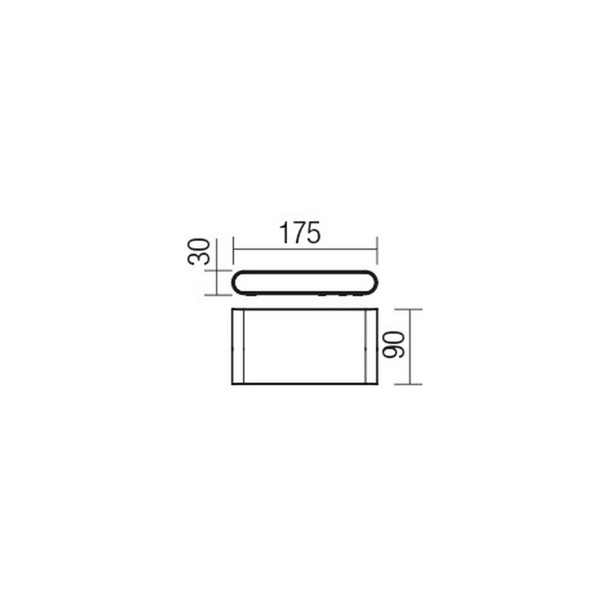 Redo 9054 - Applique a LED da esterno POCKET LED/6W/230V IP54