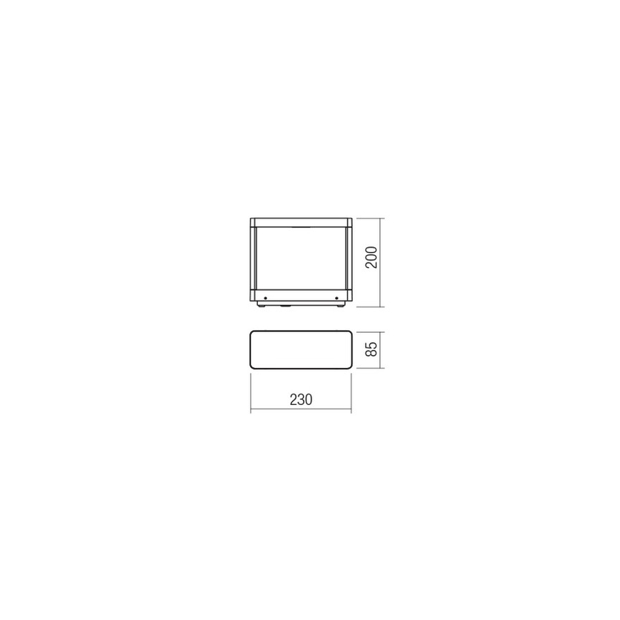 Redo 90580 - Lampada da esterno LED WAKE LED/8W/230V 3000K 20 cm IP65 antracite