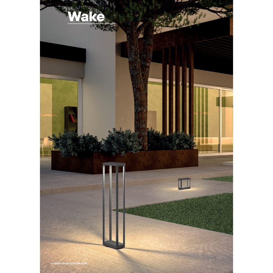 Redo 90582 - Lampada da esterno LED WAKE 8W/230V 3000K 75 cm IP65 antracite
