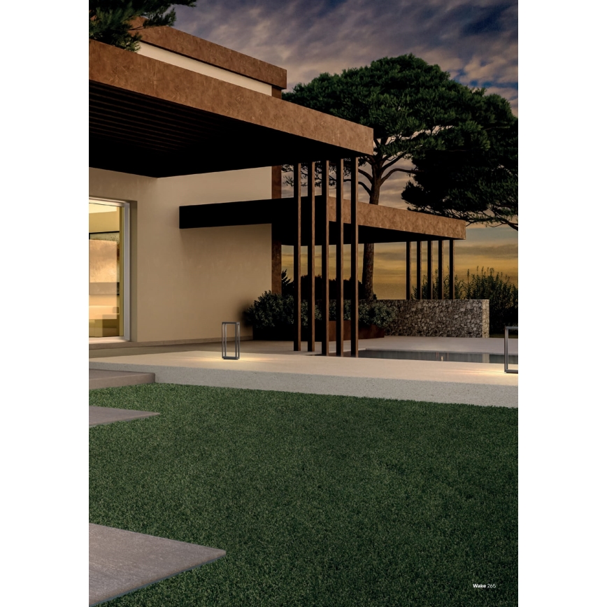 Redo 90582 - Lampada da esterno LED WAKE 8W/230V 3000K 75 cm IP65 antracite