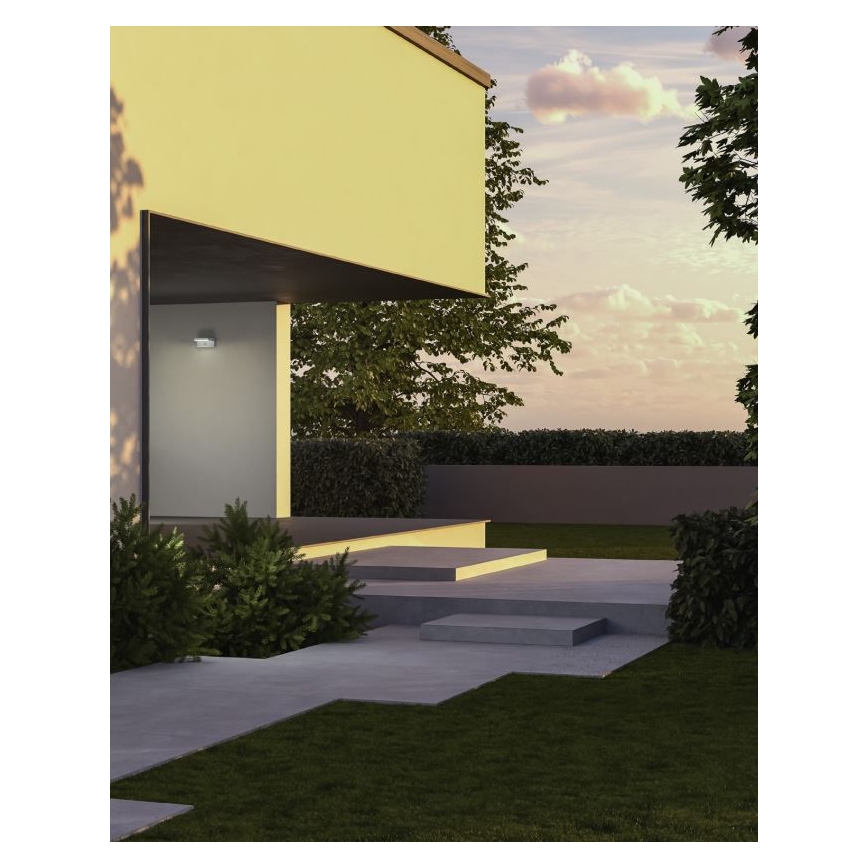 Redo 90587 - LED Applique da esterno con sensore FLIP LED/20W/230V CRI 90 3000K IP54 antracite