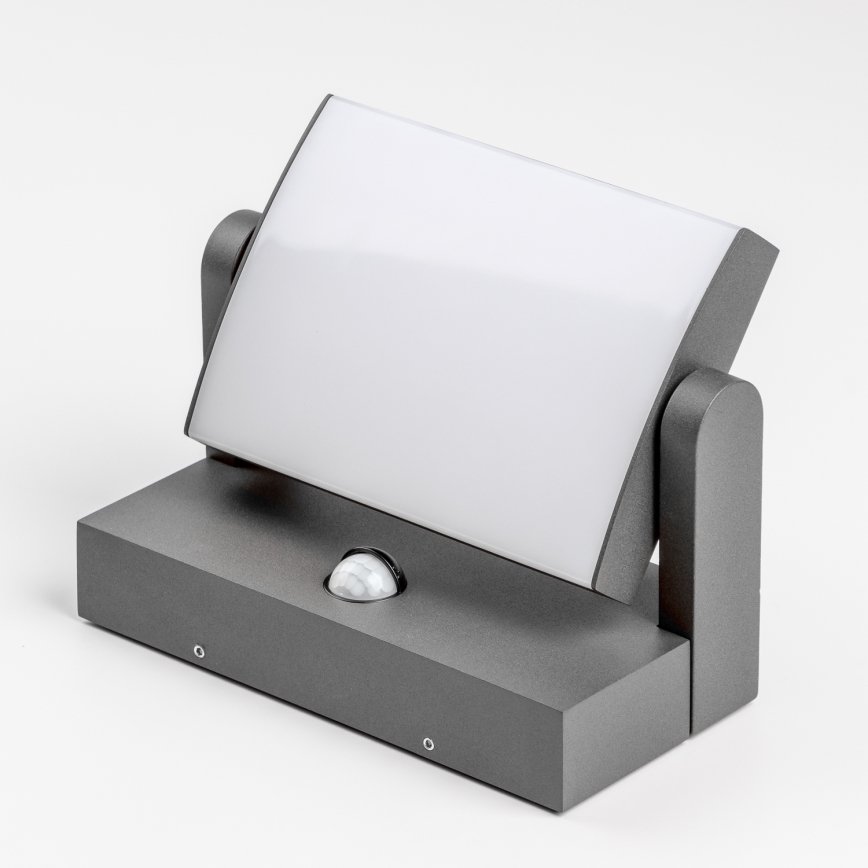 Redo 90587 - LED Applique da esterno con sensore FLIP LED/20W/230V CRI 90 3000K IP54 antracite