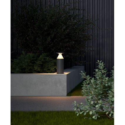 Redo 90589 - Lampada LED da esterno BIRO 12W/230V 3000K 30 cm CRI 90 IP65 antracite