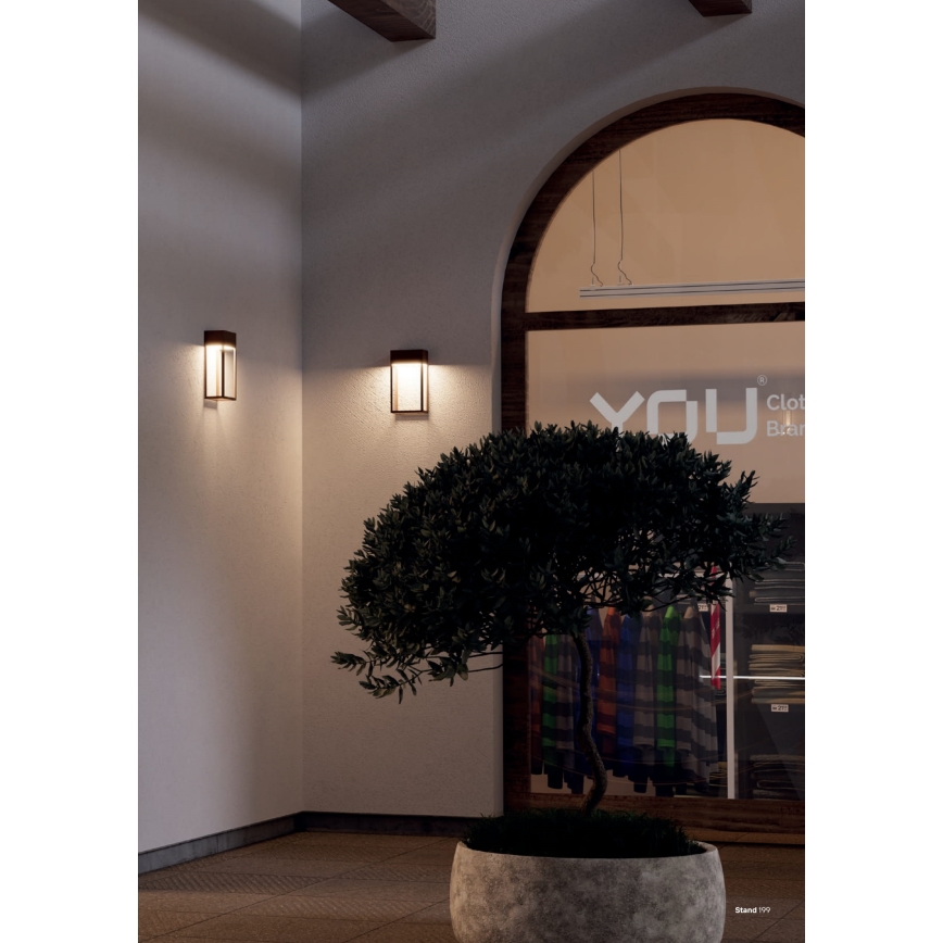 Redo 90604 - Applique da esterno LED STAND LED/20W/230V 3000K CRI 90 IP65 marrone