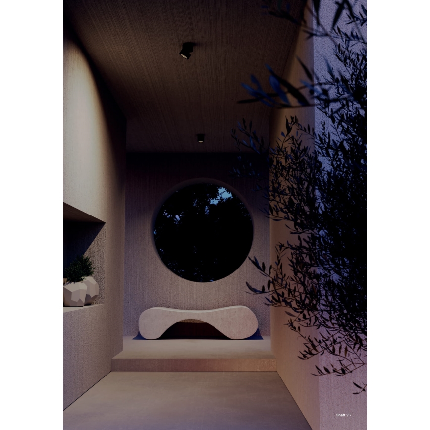 Redo 90628 - Faretto da esterno SHAFT LED/13W/230V 3000K Ø 9 cm IP65 marrone