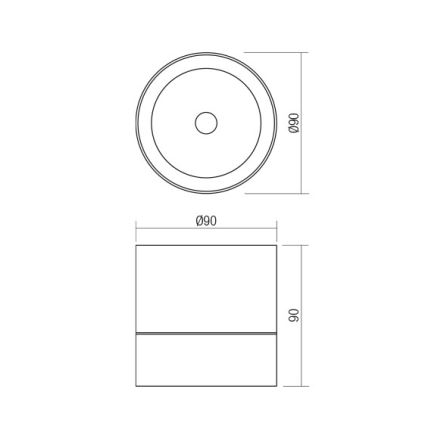 Redo 90628 - Faretto da esterno SHAFT LED/13W/230V 3000K Ø 9 cm IP65 marrone