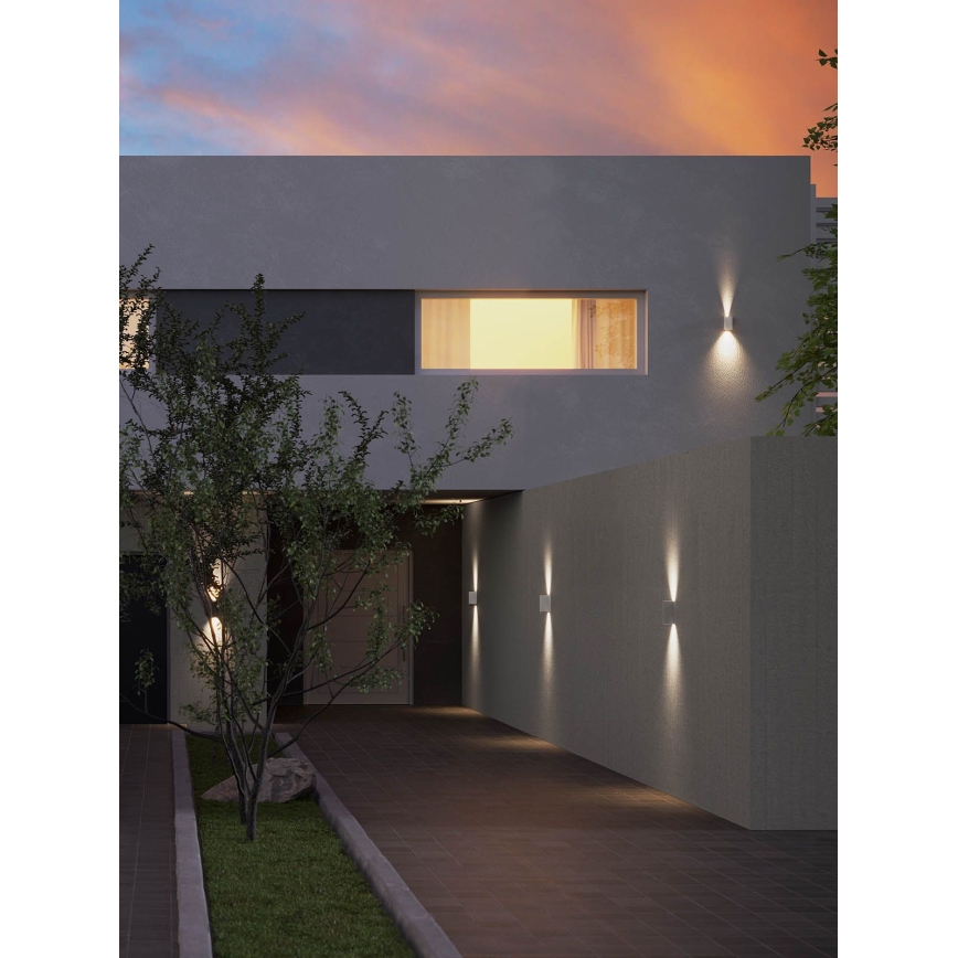 Redo 90635 - Applique a LED da esterno SONNY 2xLED/5W/230V 2200/3000/4000K IP54 bianco