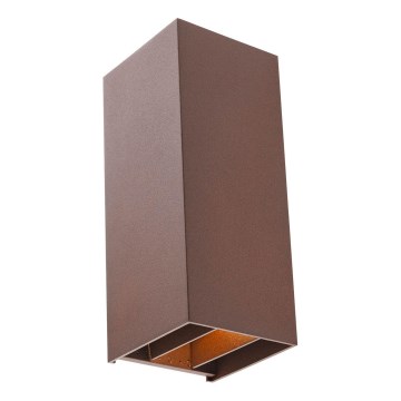 Redo 90637 - Applique a LED da esterno SONNY 2xLED/5W/230V 2200/3000/4000K IP54 marrone