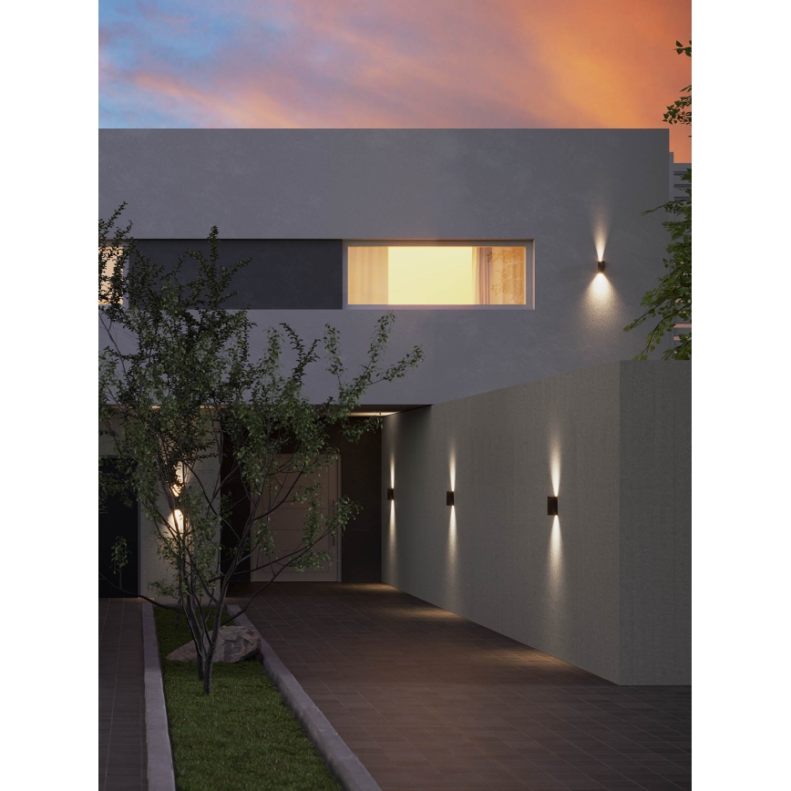 Redo 90637 - Applique a LED da esterno SONNY 2xLED/5W/230V 2200/3000/4000K IP54 marrone