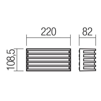 Redo 90638 - Applique a LED da esterno BLAZE LED/12W/230V 3000K IP54 antracite