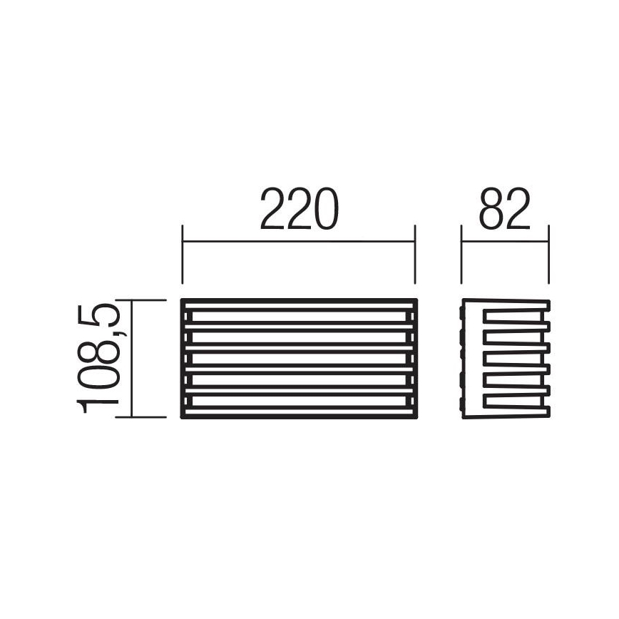 Redo 90638 - Applique a LED da esterno BLAZE LED/12W/230V 3000K IP54 antracite