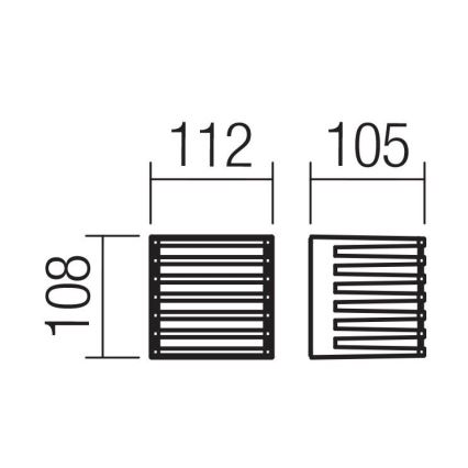 Redo 90639 - Applique a LED da esterno BLAZE LED/12W/230V 3000K IP54 antracite