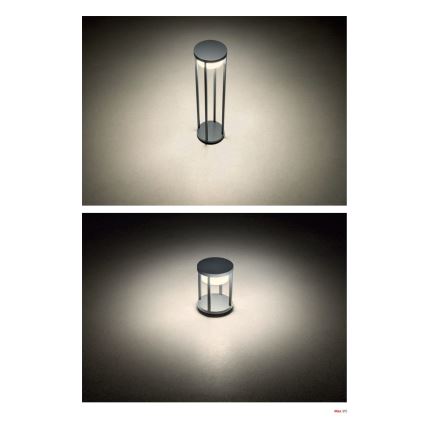 Redo 90676 - Lampada da esterno MAX LED/15W/230V 2700K 80 cm IP65 antracite