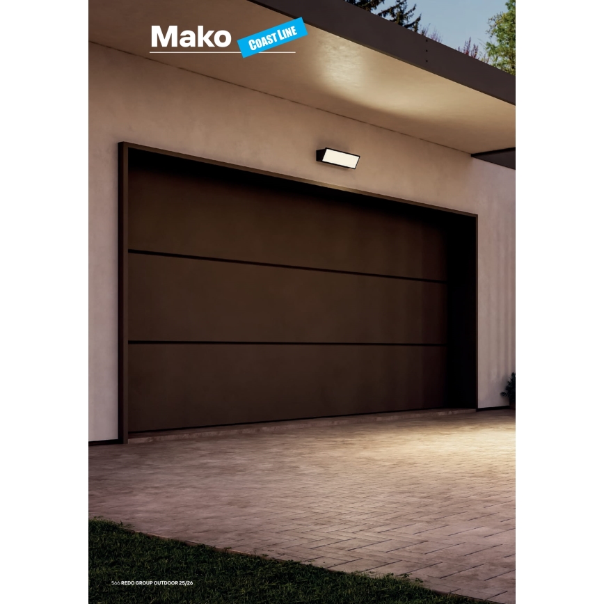 Redo 90678 - Applique da esterno MAKO LED/65W/230V 3000K IP65 antracite