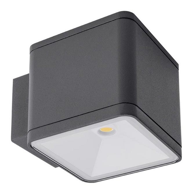 Redo 9069 - Applique da esterno LED BETA, 6W, 230V, 3000K, IP54, antracite