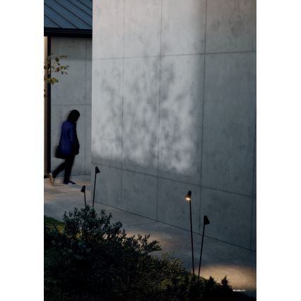 Redo 90712 - Lampada LED da esterno NIVALIS 2xLED/6,9W/230V 3000K 110 cm IP65 marrone