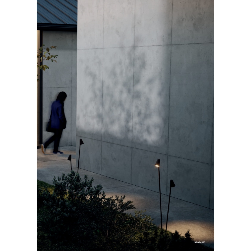 Redo 90712 - Lampada LED da esterno NIVALIS 2xLED/6,9W/230V 3000K 110 cm IP65 marrone