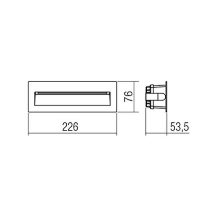 Redo 9092 - Illuminazione scale LED da esterno IGOR LED/6W/230V 3000K IP54 antracite