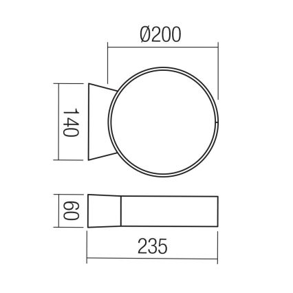 Redo 91063 - Applique da esterno LED ONIRO LED/8W/230V 3000K CRI 90 IP65 marrone