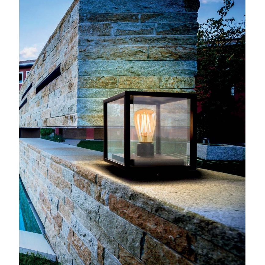 Redo 9109 - Lampada da esterno VITRA 1xE27/15W/230V IP54 nera