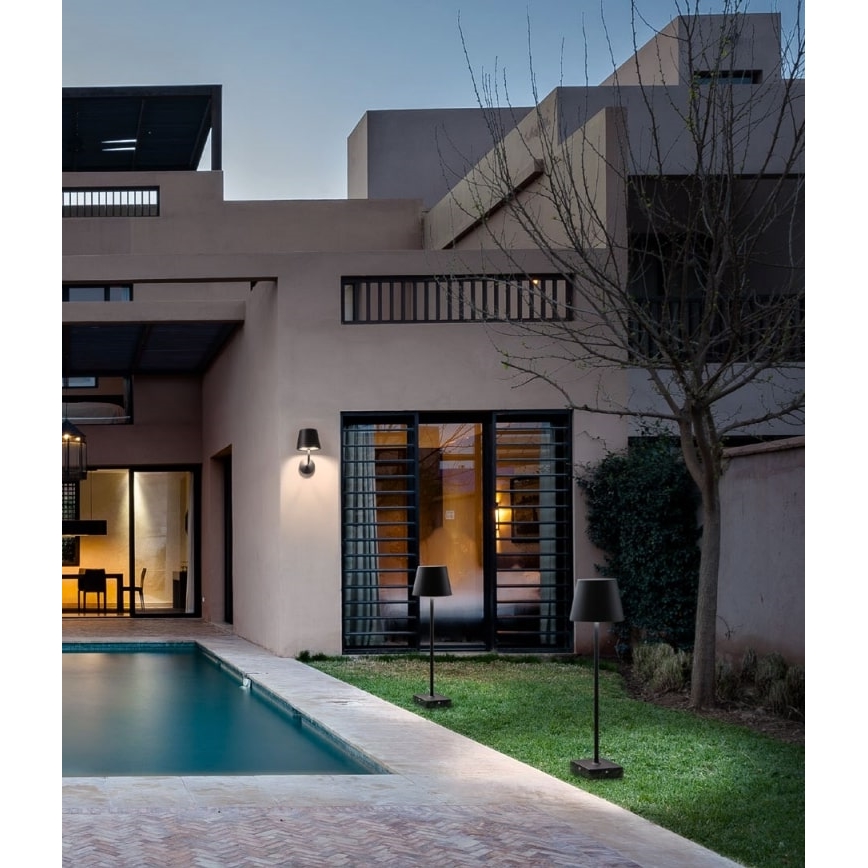 Redo 9125 - Lampada LED da muro da esterno GIORGIO LED/7W/230V IP65 nero