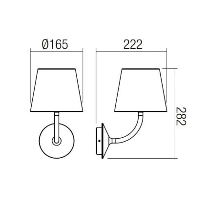 Redo 9125 - Lampada LED da muro da esterno GIORGIO LED/7W/230V IP65 nero