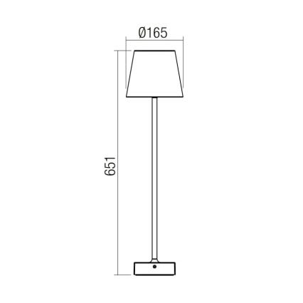 Redo 9126 - Lampada LED da esterno GIORGIO LED/7W/230V IP65 bianco