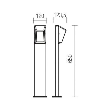 Redo 9168 - Lampada LED da esterno ARGES LED/3W/230V IP54 marrone