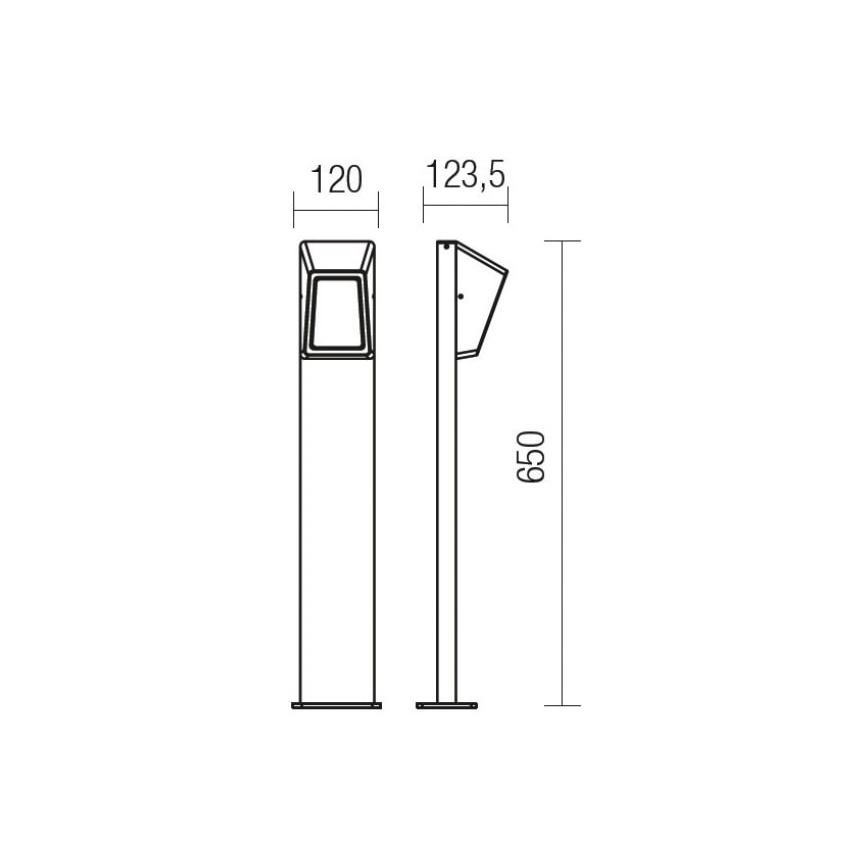 Redo 9168 - Lampada LED da esterno ARGES LED/3W/230V IP54 marrone