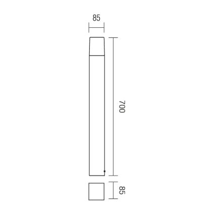 Redo 9267 - Lampada da esterno TOGO 1xE27/13W/230V IP44