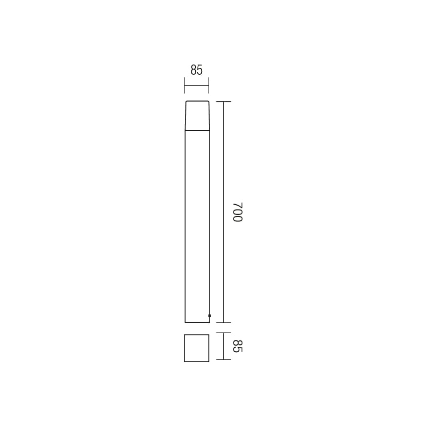 Redo 9267 - Lampada da esterno TOGO 1xE27/13W/230V IP44
