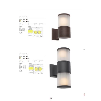 Redo 9326 - Applique EXTER 1xE27/42W/230V IP54