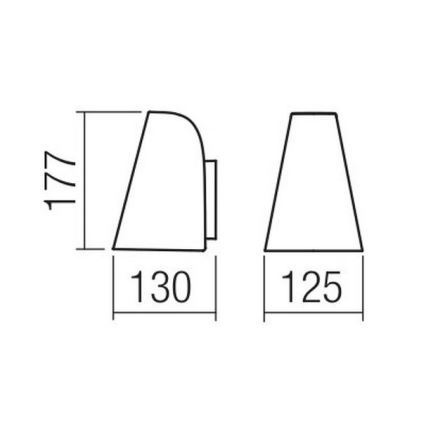 Redo 9529 - Applique ALVAR 1xGU10/35W/230V IP44