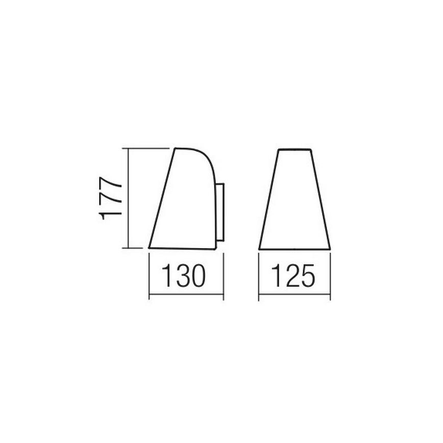 Redo 9529 - Applique ALVAR 1xGU10/35W/230V IP44